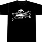 Corteiz Alcatraz Skull T Shirt Black