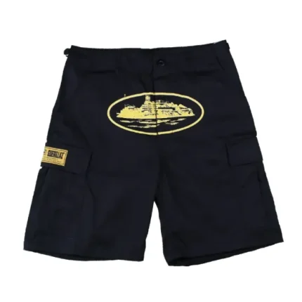 Corteiz Guerillaz 21′ Shorts Black Yellow