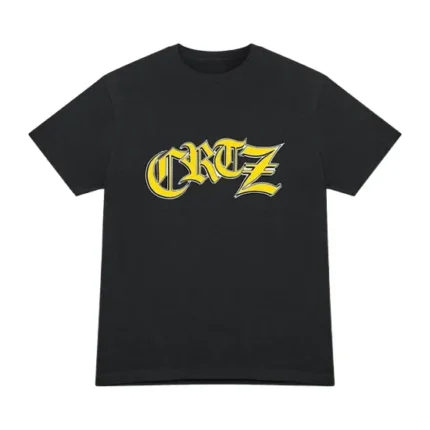 Corteiz Old English T Shirt Black