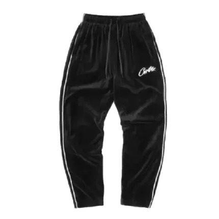 Corteiz VVS Velvet Sweatpants Black