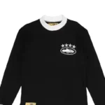 Corteiz 4Starz Alcatraz Waffle Sweatshirt Black (1)