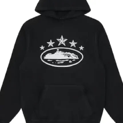 Corteiz 5 Starz Alcatraz Hoodie Black (1)