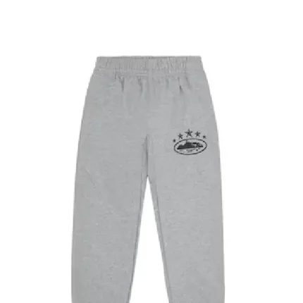 Corteiz 5 Starz Alcatraz Sweatpants Grey (1)