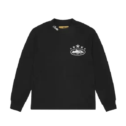 Corteiz 5 Starz Alcatraz Sweatshirt Black (2)