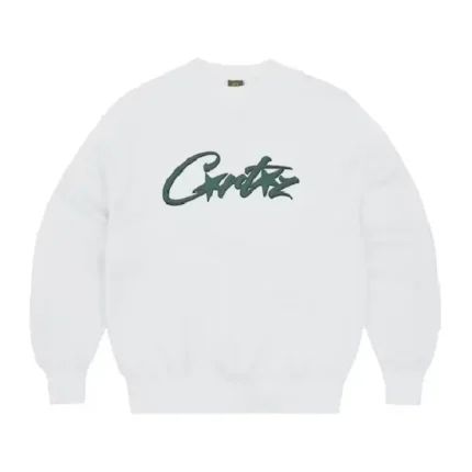 Corteiz Allstarz Sweatshirt White Green (2)