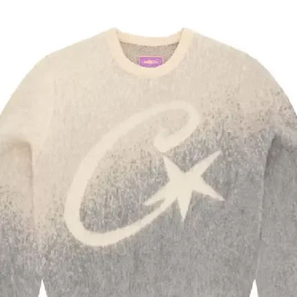 Corteiz C Star Gradient Mohair Knit Sweatshirt (1)