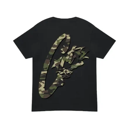 Corteiz Camo Gunslinger T Shirt Black Camo (2)