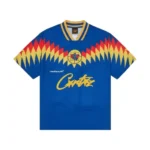 Corteiz Club RTW Football T Shirt Blue (2)