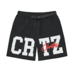 Corteiz Crtz Nylon Shorts Black (2)