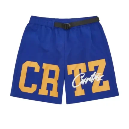 Corteiz Crtz Nylon Shorts Blue (2)