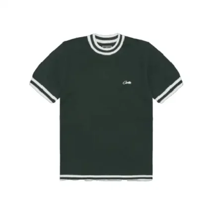 Corteiz Deala Knit T Shirt Forest Green