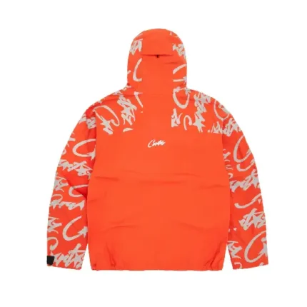 Corteiz Elitework Waterproof Shell Jacket Orange (1)