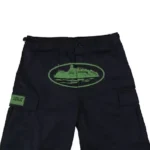 Corteiz Guerillaz Shorts Black Green (1)