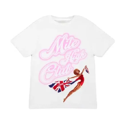 Corteiz Mile High Club T Shirt White (2)