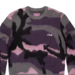 Corteiz Mohair Knit Sweatshirt Sakura Camo (1)