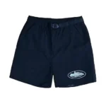 Corteiz Nylon Litework Shorts Black (2)