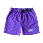 Corteiz Nylon Litework Shorts Grape (2)