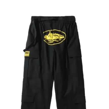 Corteiz Purp Guerillaz Cargos Black Yellow (1)