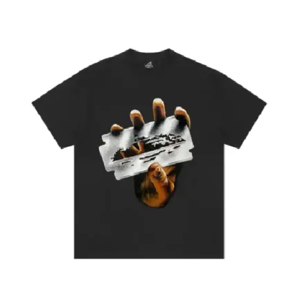 Corteiz Razor Alcatraz T Shirt New Blank Black