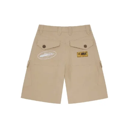 Corteiz Storm Cargo Shorts Beige (1)