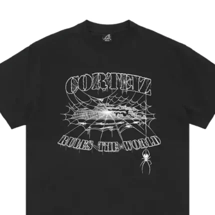 Corteiz Web Alcatraz Tee New Blank Black